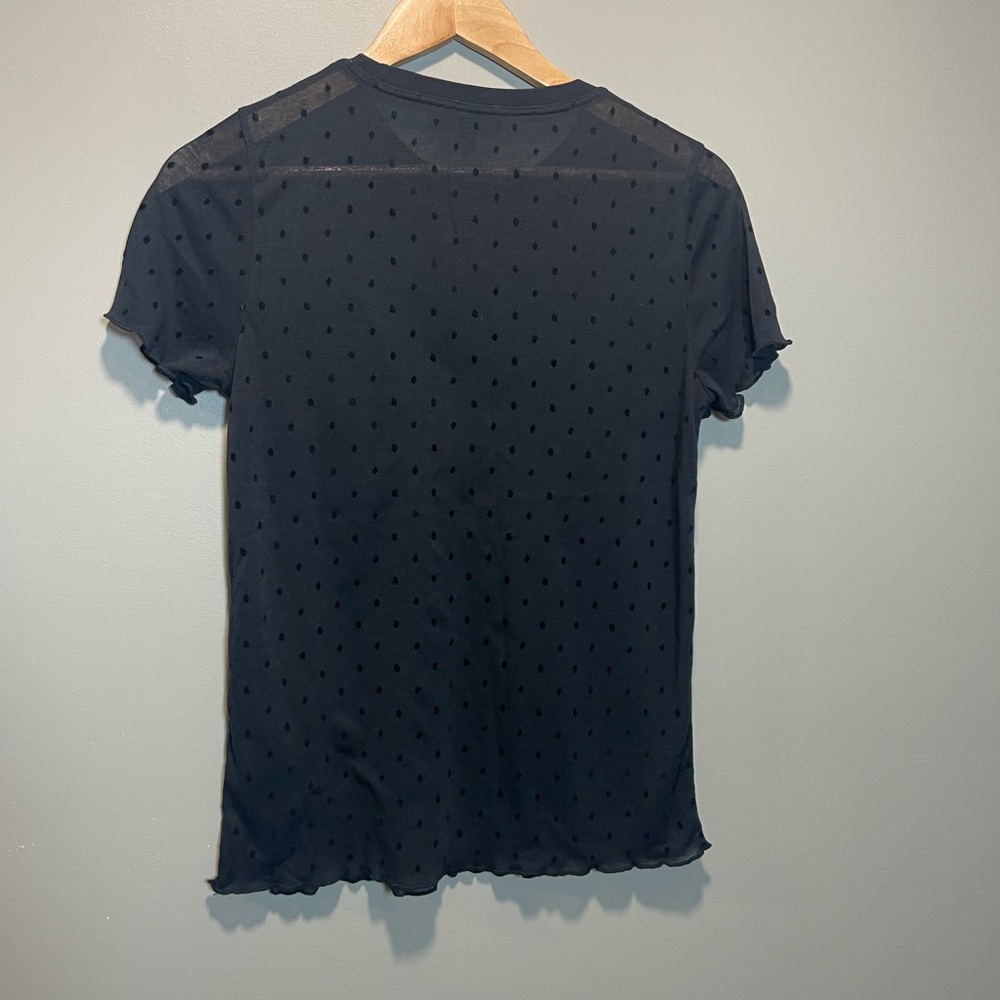 Rag & Bone Black Fitted Short Sleeve T-Shirt - Picture 5 of 6